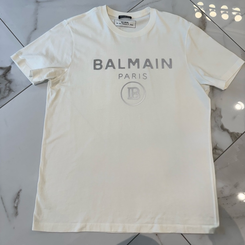 Balmain white Short Sleeve Tshirt